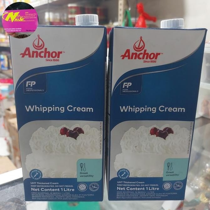 

Sale Anchor Whipping Cream 1 Liter Khusus Gojek Dan Grab