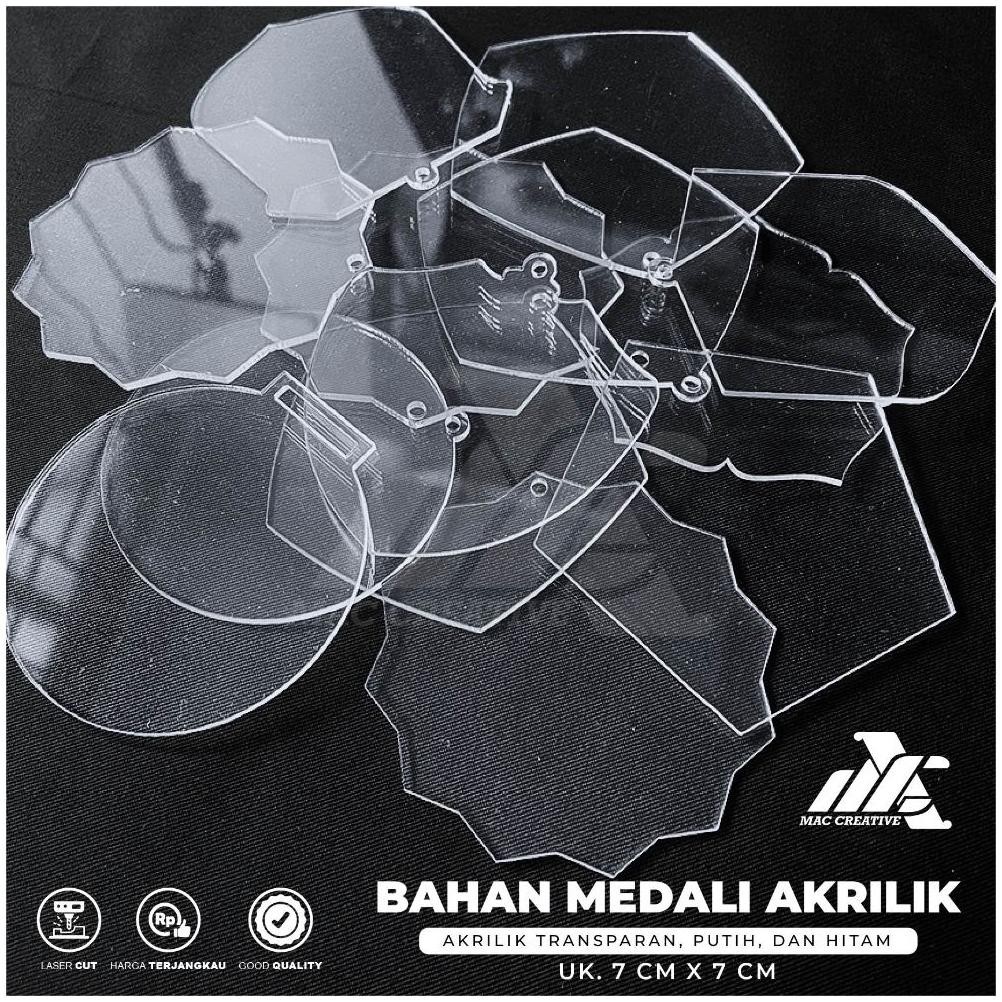 

redi BAHAN MEDALI WISUDA AKRILIK BENING 7CM POLOS TEBAL 2MM - LASER CUTTING