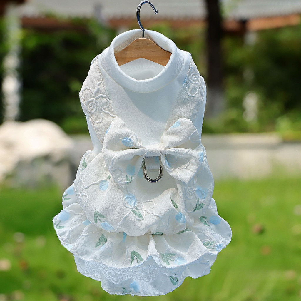 Planet Ekor COD  Pakaian kucing dan anjing gaun boneka Bichon Teddy Maltese Schnauzer dengan gesper 