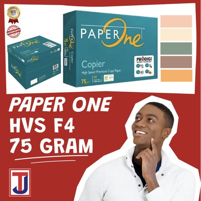 

tyS KERTAS HVS/FOTOKOPI F4/A4 75-80 GRAM GSM PAPERONE PAPER ONE (1 RIM)