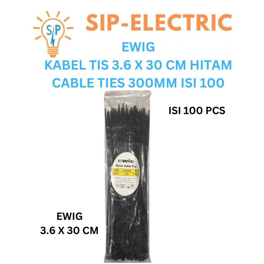 

ready !!! EWIG KABEL TIS 3.6 X 30CM HITAM / CABLE TIES 30 CM 300 MM 300MM ISI 100