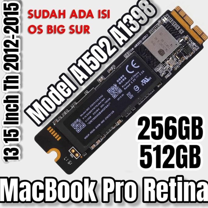 Ssd Macbook Pro Retina 13 Inch 2013 A1502 2014 A1502 2015 15 A1398 New Stok
