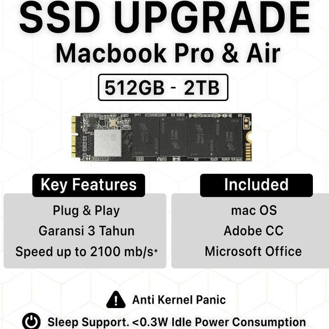 TERBARU - SSD Macbook Pro Retina Air Mac Mini iMac Upgrade 2013 2014 2015 2017
