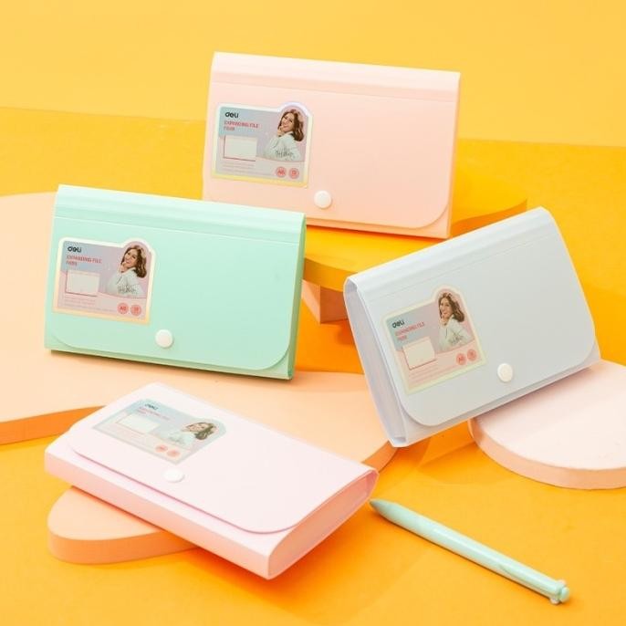 

new !!! EXPANDING FILE B6 A6 MINI PASTEL DELI F699 MAP SEKAT GIRO UANG DOMPET murah