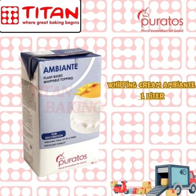 

Sale Whipping Cream Ambiante 1 Liter (Khusus Gosend & Grab)