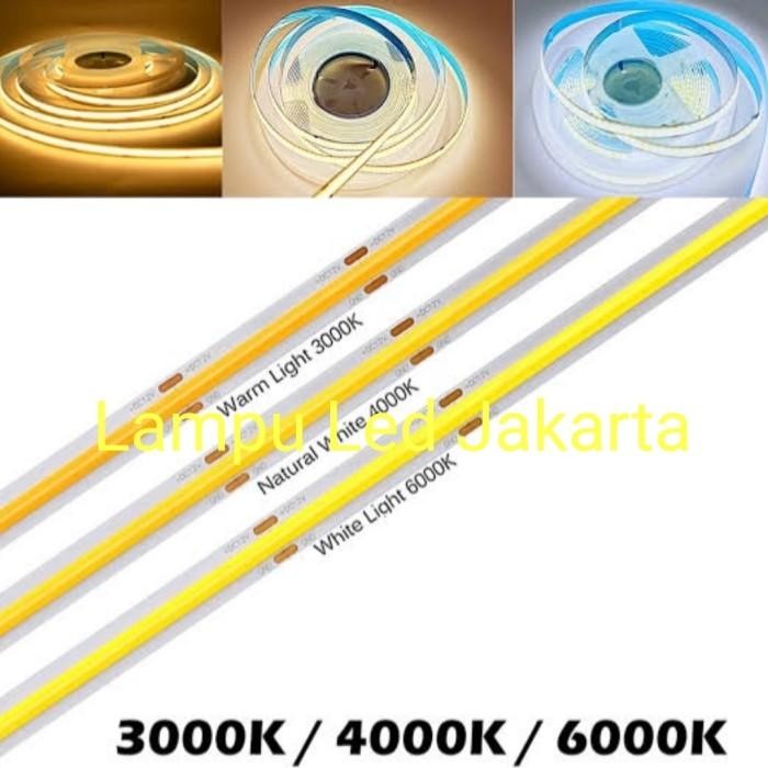 Strip Cob 24V 10Meter 10M. Strip Light Cob Dc 24V. Led Strip 24V Cob