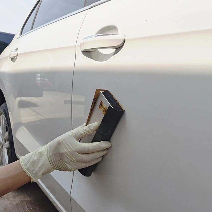 Premium Sanding Block Pengamplasan Cat Mobil Aluminum Alat Pengamplasan Dempul Cat Mobil Papan Gosok