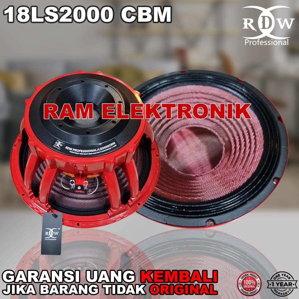 ready  Komponen Speaker 18 Inch RDW 18LS2000 / 18 LS 2000 CBM Original