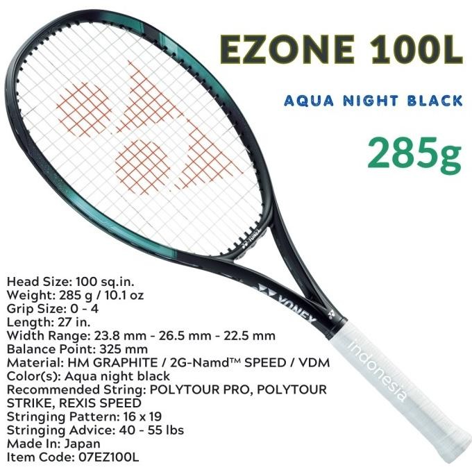 Terlaris Yonex EZONE 100L 285g Aqua night black - racket tennis SALE