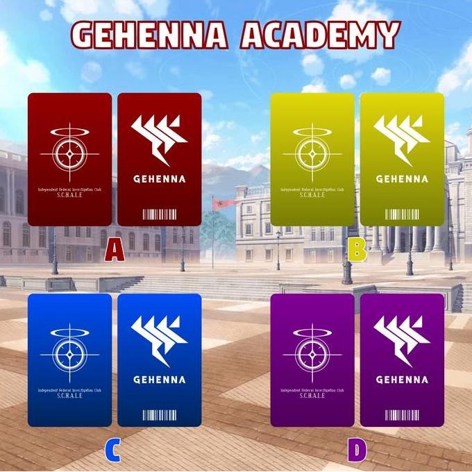 

new !!! ID Card / Name Tag / Properti Cosplay Arsip Biru / Blue Archive murah