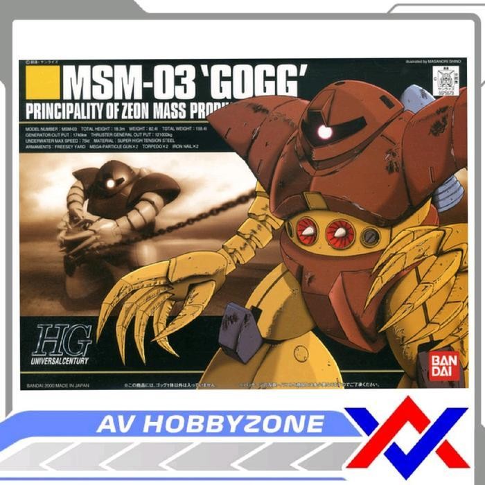 Hg Msm-03 Gogg (1/144) Bandai Gundam