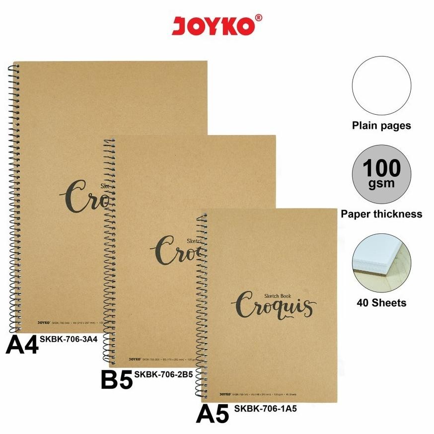 

New Arival dvc-78 JOYKO DRAWING SKETCH BOOK A5 A4 B5 / JOYKO BUKU GAMBAR SKETSA CROQUIS Original Hemat