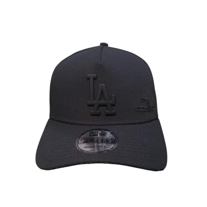 Topi new era La Dodgers metal logo damage series aframe