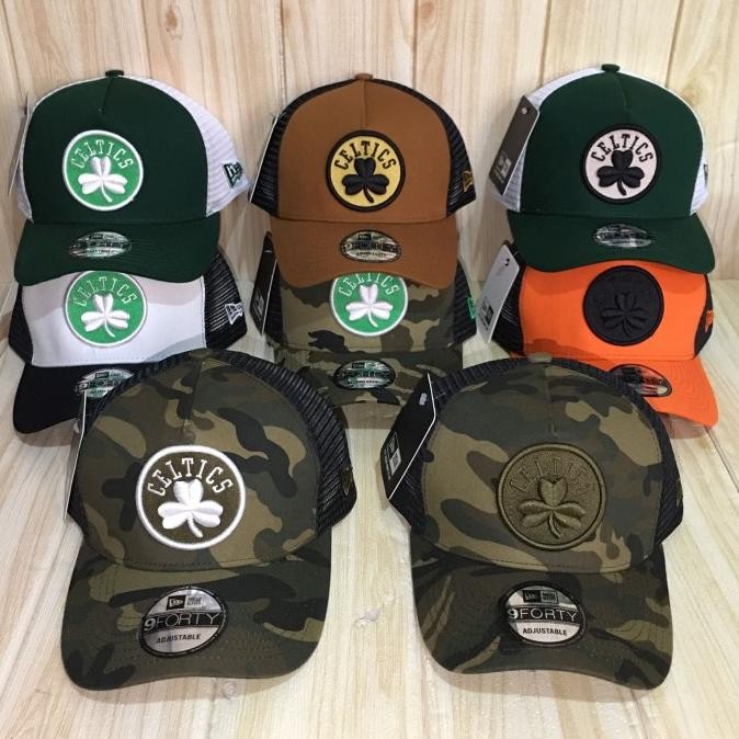 TOPI BASEBALL CELTICS NBA TOPI NEW ERA TOPI BOSTON CELTICS TRUCKER