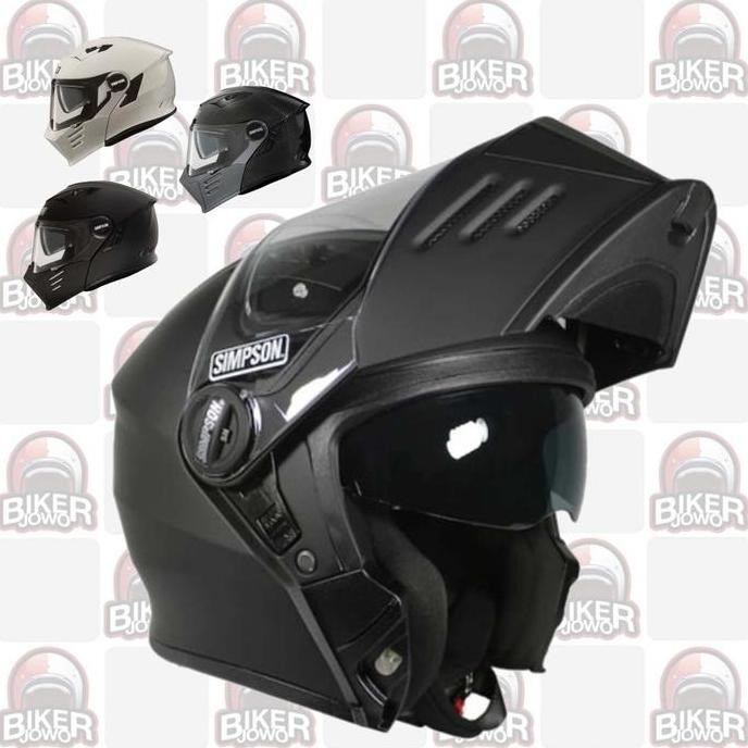 Helm Simpson Darksome Mod Bandit Modular Carbon - Solid Colour