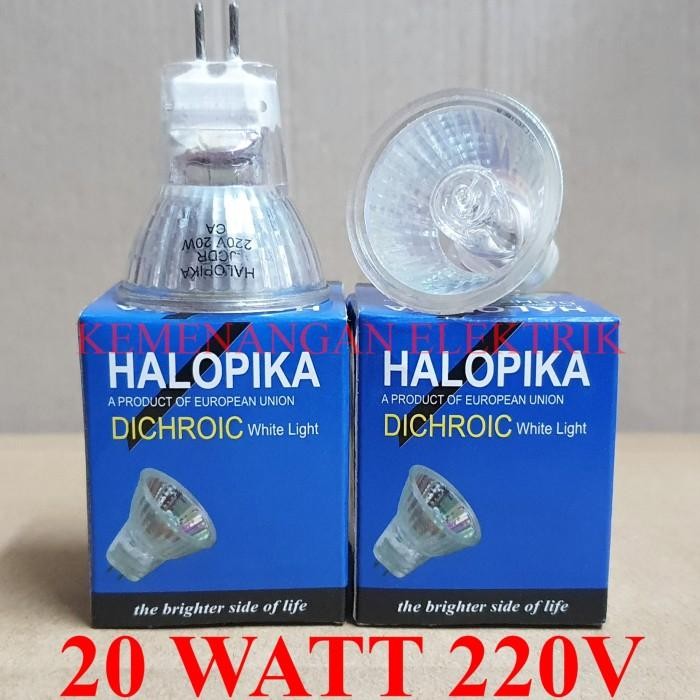 Lampu Halopika Halogen 20W Mr11 Mini Kuning Dichroic 20 W 20Watt 220V