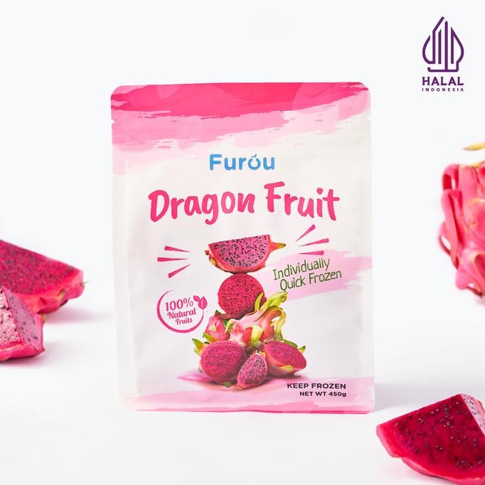 

Diskon! Frozen Dragon Fruit (IQF) | Buah Naga Beku | 450 gram