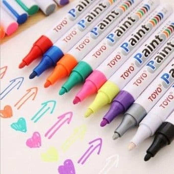 

Spidol Ban Toyo Paint Marker Original / Spidol Variasi Ban Mobil