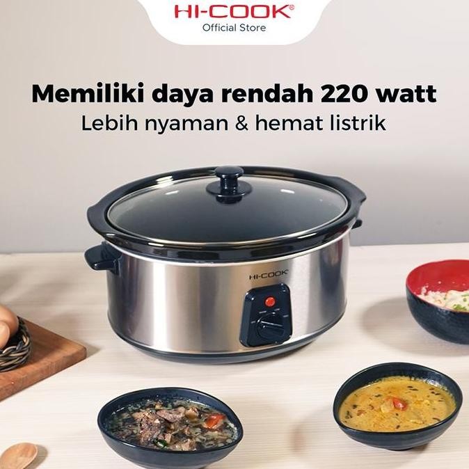 hi-cook slow cooker sc-65 daya listrik 220 watt