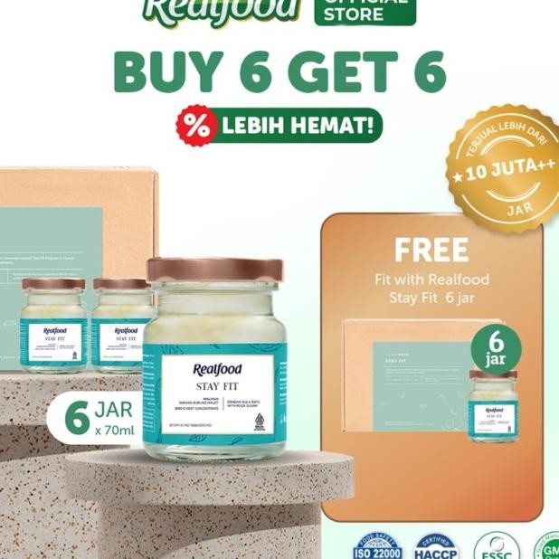 

Realfood Tay Fit Trial 6 Jar Numan Arang Burung Walet