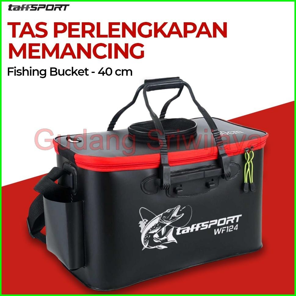 TaffSPORT Tas Perlengkapan Memancing / Ember Pancing / box pancing / box ikan / Tas Pancing lentur