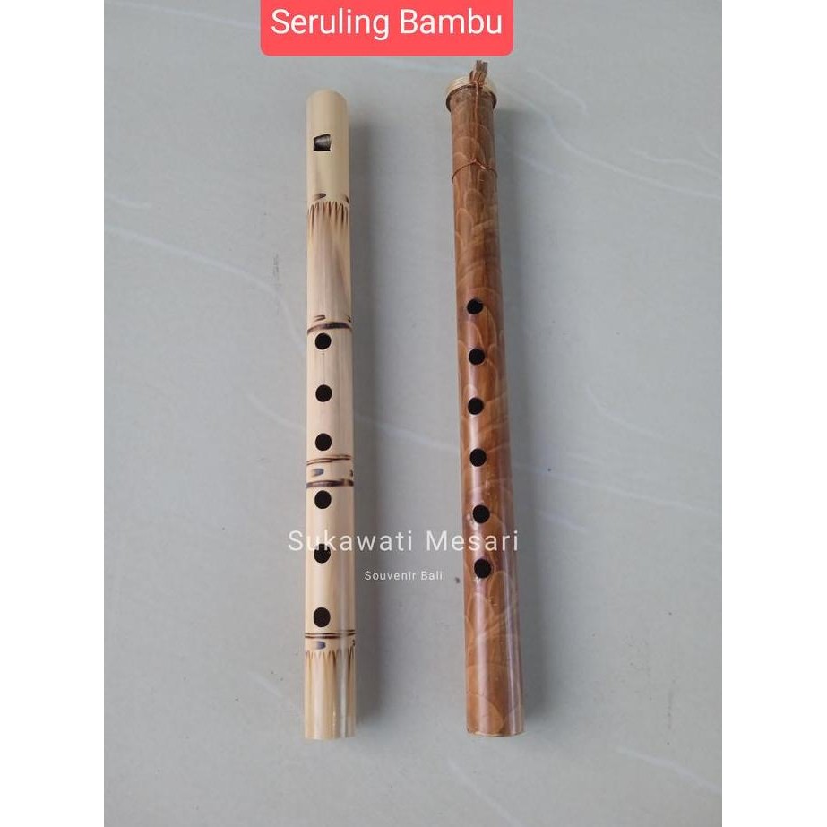 yang dicari@@@@] Seruling Suling Bambu Bali Lubang 6 Alat Musik Edukasi Anak Tradisional