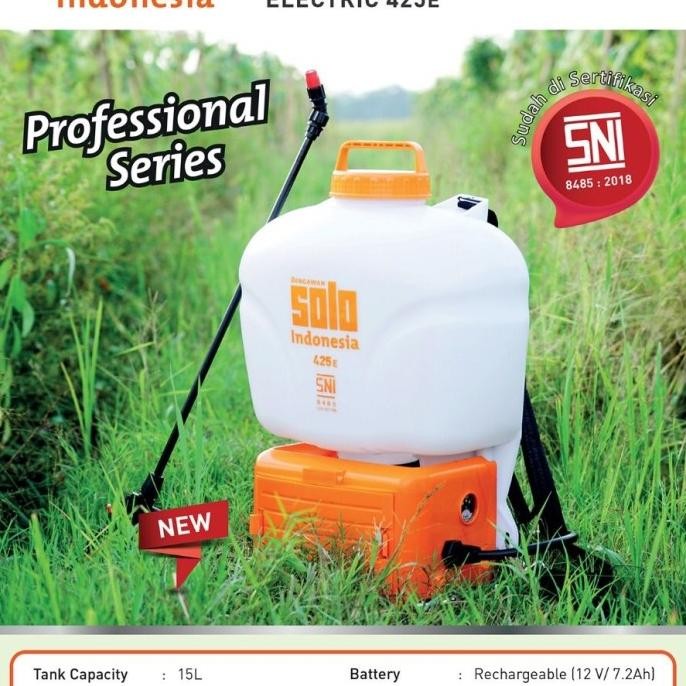 Sprayer Solo 425E Sprayer Elektrik Aki Mesin Semprot Rumput New Stok