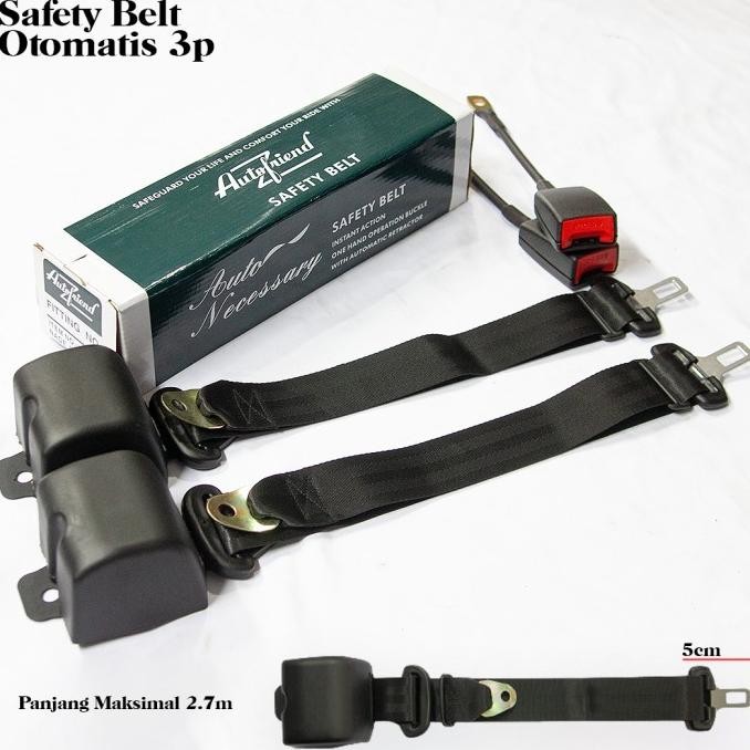 Safety Belt Otomatis Sabuk Pengaman Mobil Seat Belt 3 Titik Universal