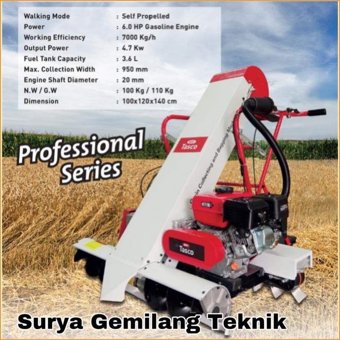 Mesin Panen Padi Pengering Gabah Padi Tasco Grain Bagging Machine Padi New Stok
