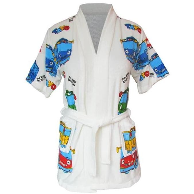 HANDUK KIMONO ANAK KARAKTER TAYO USIA 3-5 TAHUN (BALITA)