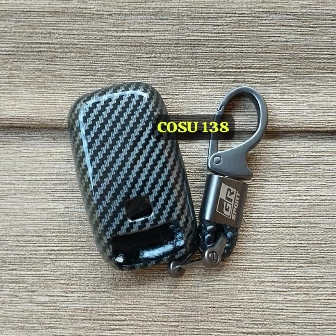 KUNCI MOBIL COVER CARBON TOYOTA YARIS CROSS 2023 GR
