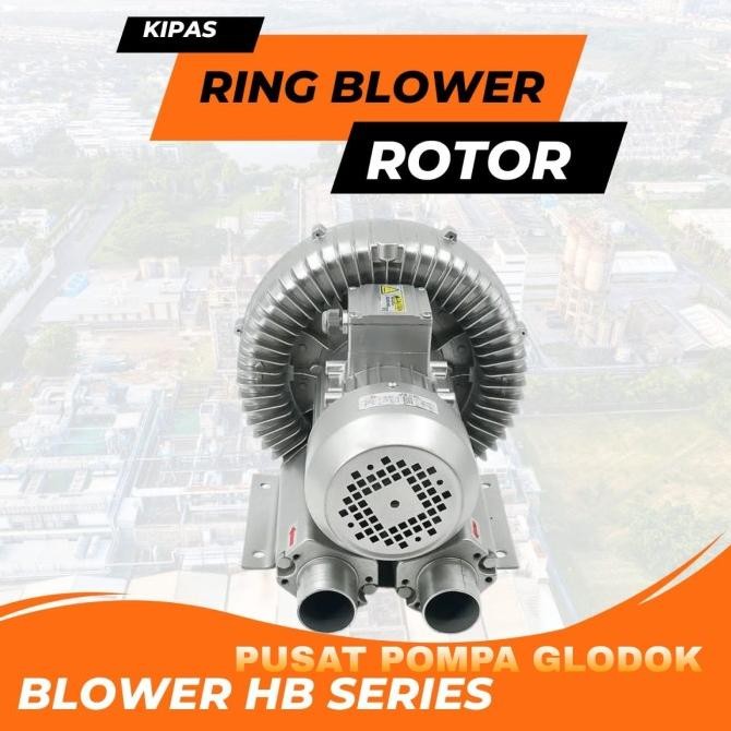 Ring Blower 1,5Kw 2Hp Blower Tambak Udang Ipal Blower Tambak Ikan New Stok