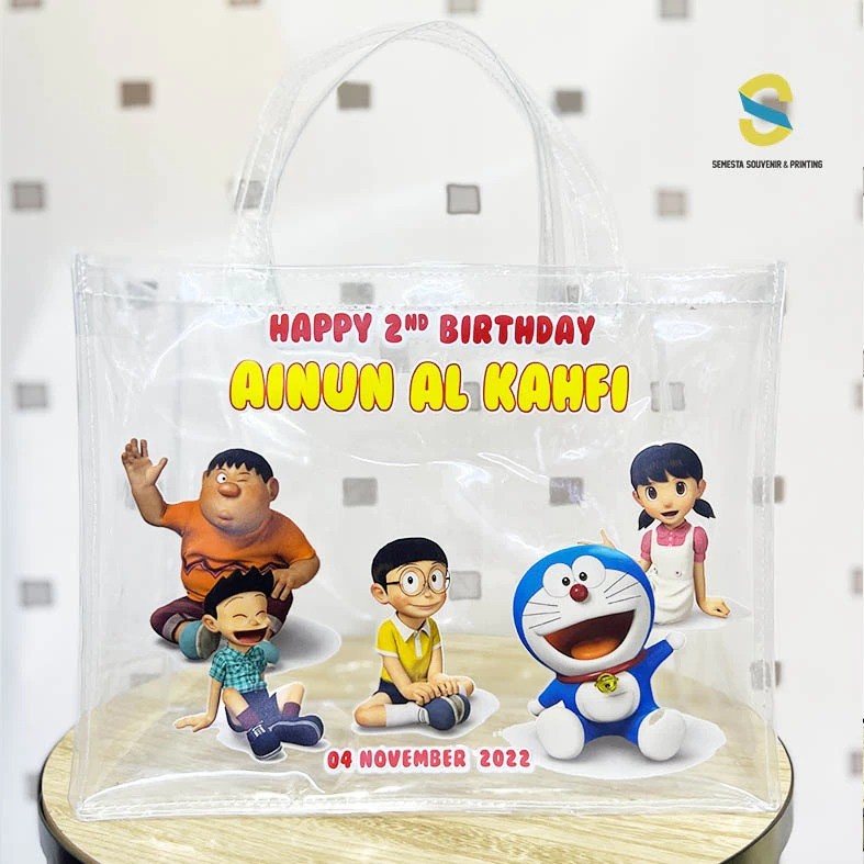 

Custom Tas Mika Transparan Tas Ulang Tahun Souvenir Hampers Ultah Goody bag