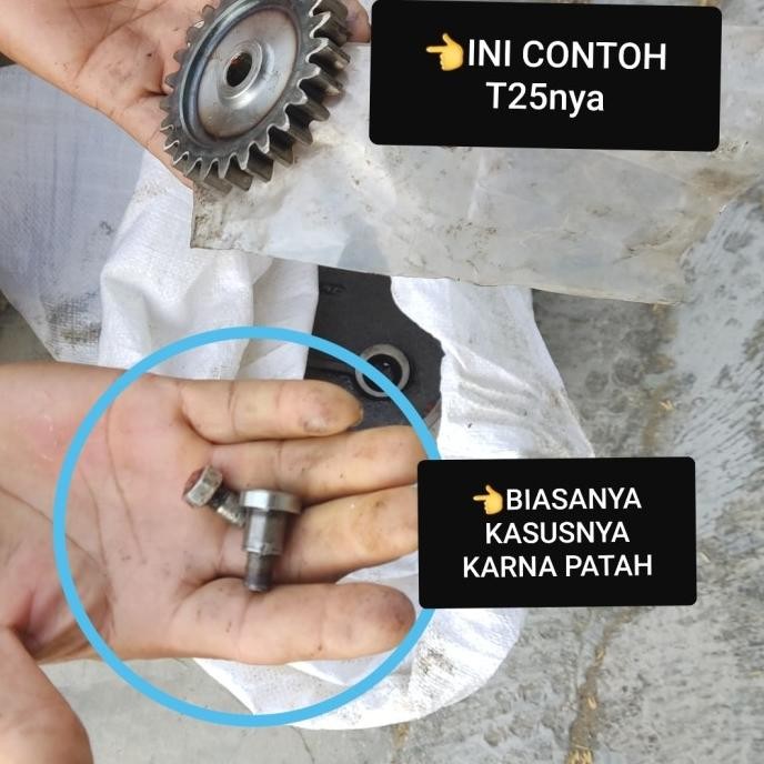 Yanmar Hw60 As Paling Kecil Untuk Gear T25 Mesin Selep Gabah Padi New Stok