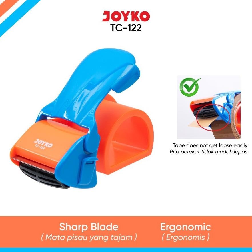 

Rd-67 Joyko Tc-122 Ergonomis Tape Cutter Dispenser 45/48Mm - Alat Gagang Potong Lakban Sale
