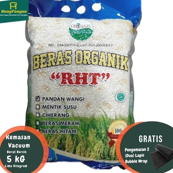 

5Kg Beras Pandan / Mentik Wangi Organik Premium RHT Bersertifikat