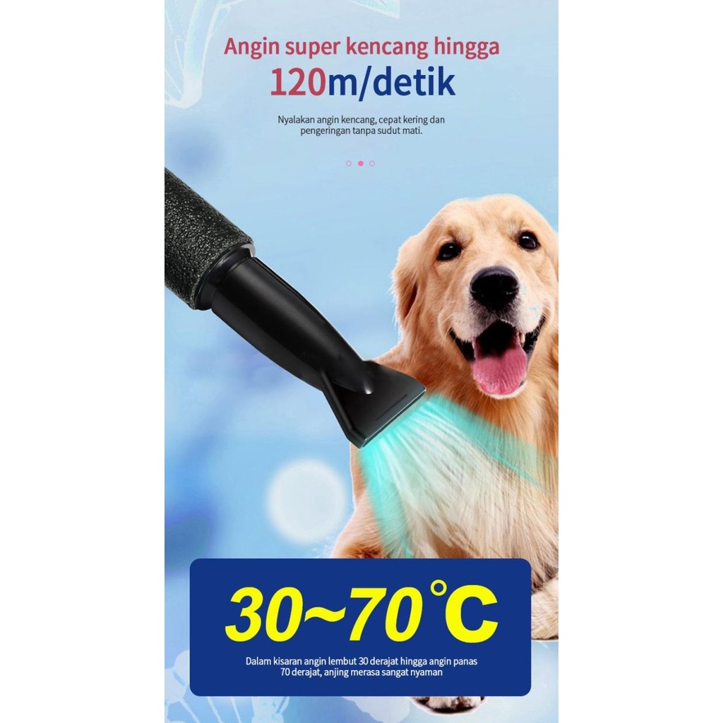 Pet Blower Air Pet Dryer Pet Pet Dryer Blower Anjing Kucing Hewan New Stok