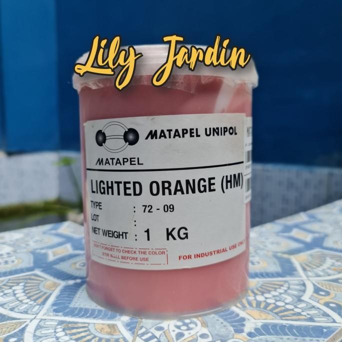 ><><><] Pigmen Lighted Orange / Oranye / Pewarna Resin / Fiberglass - 1 kg