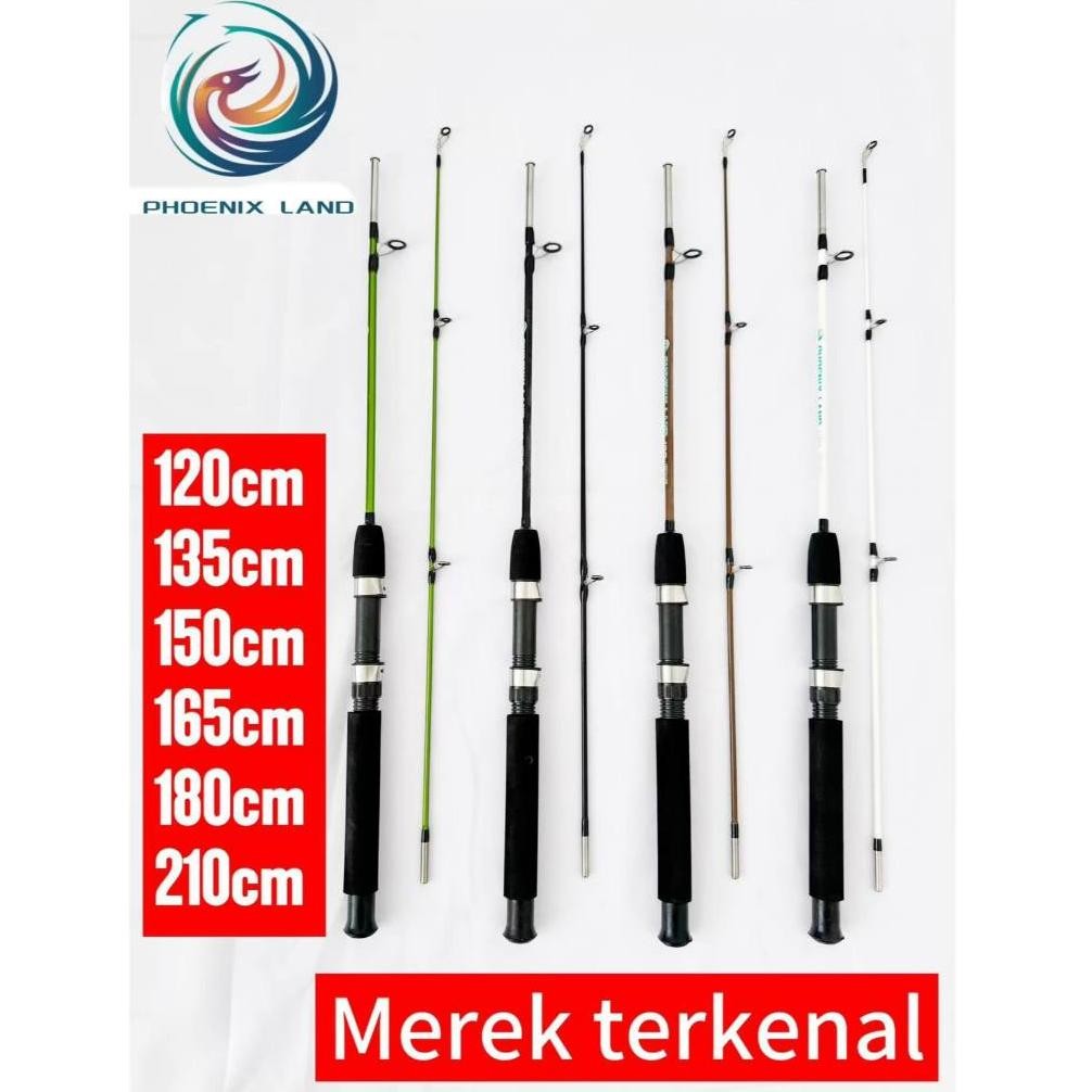 Merek terkenal PHOENIX Pancing Luya Joran Pancing Spinning  120cm 135cm |150cm  165cm 180cm 210cm Sp