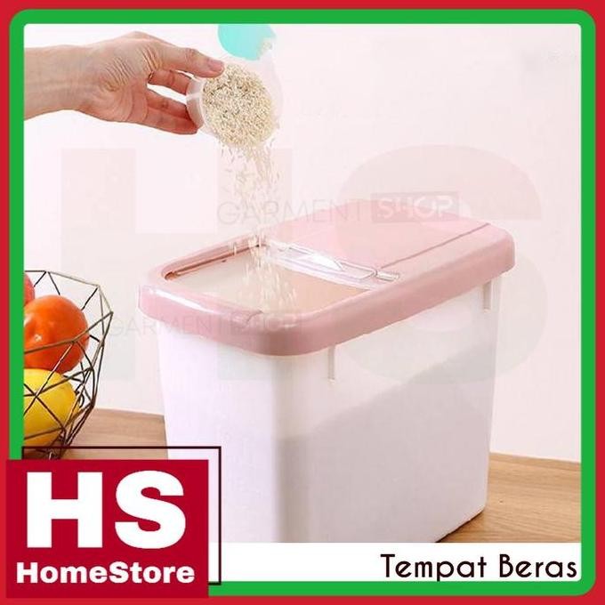 

Terlaris Tempat Beras Kotak Penyimpanan Kacang Tepung Makanan Rice Box Storage Besar Milenial