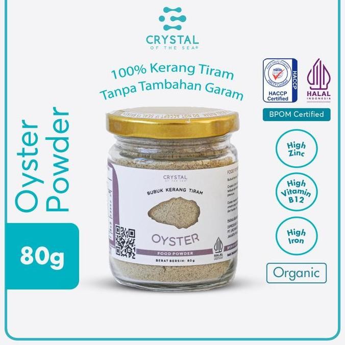 

Crystal of the Sea | Oyster Powder (80GR) / Bubuk Kerang Tiram / Pengganti Oyster Sauce / Saus Tiram - Bumbu Kaldu MPASI NON MSG Garam Masakan