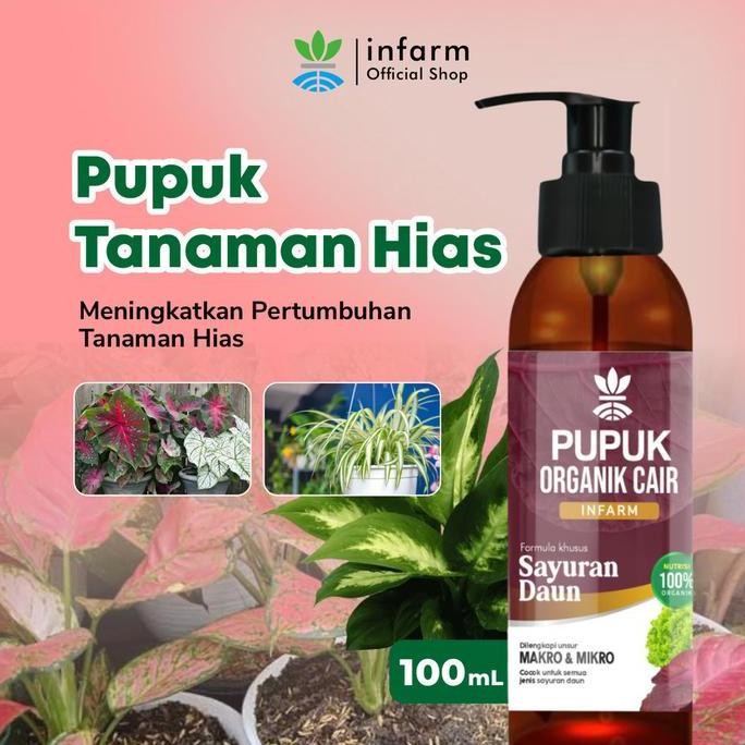 

Terlaris Pupuk Tanaman Hias Pupuk Organik Cair Tanaman Daun/ Sayur 100Ml Poc Kompos