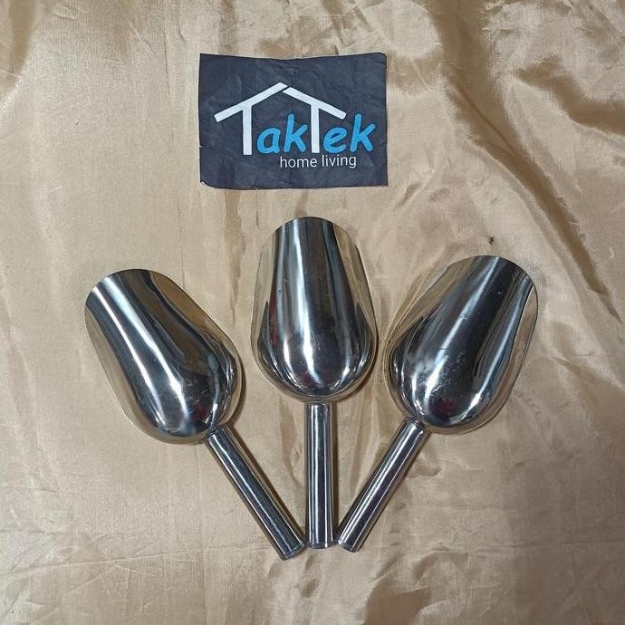 

Terlaris Sendok Sekop Serokan Stainless Es Batu Tepung Biji Kopi Skop Bijian Serok Bubuk Beras