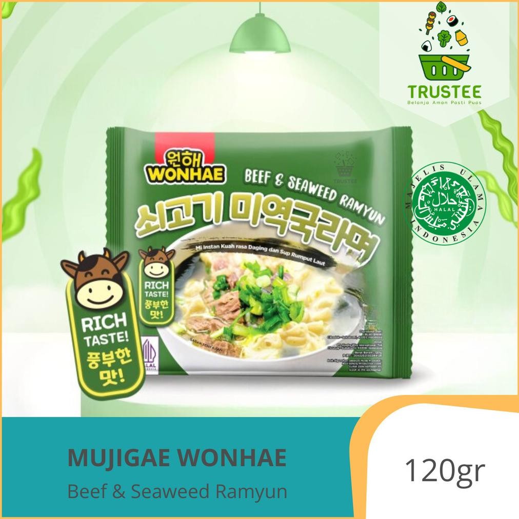 

ad-77 fx-45 Mujigae Wonhae Beef Seaweed Ramyun / Mi Instan Kuah Rasa Daging Dan Sup Rumput Laut Halal 120gr Berkualitas Sale