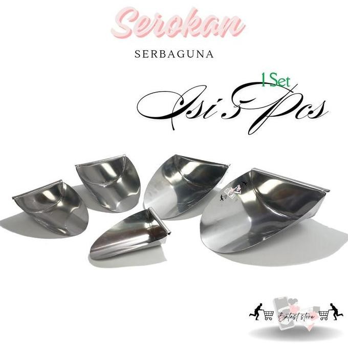 

Terlaris Termurah.! Serokan / Sendok Tepung, Es Batu, Beras, Kacang, Dll Berbahan Stainless Steel 5 Ukuran Dalam 1 Set & Varian Satuan Kitchenware Sendok Murah Sendok Es