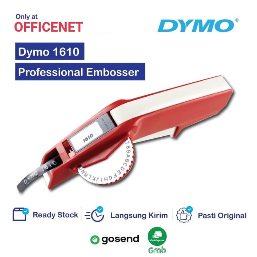

As23 Special Promo LABEL MAKER EMBOSS DYMO 1610 BONUS 2 LABEL ORI DYMO HITAM Terlaris Viral