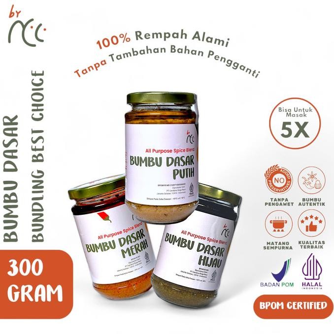 

By NCC Bundling Bumbu Dasar Putih Merah Hijau Masak Praktis 300gr