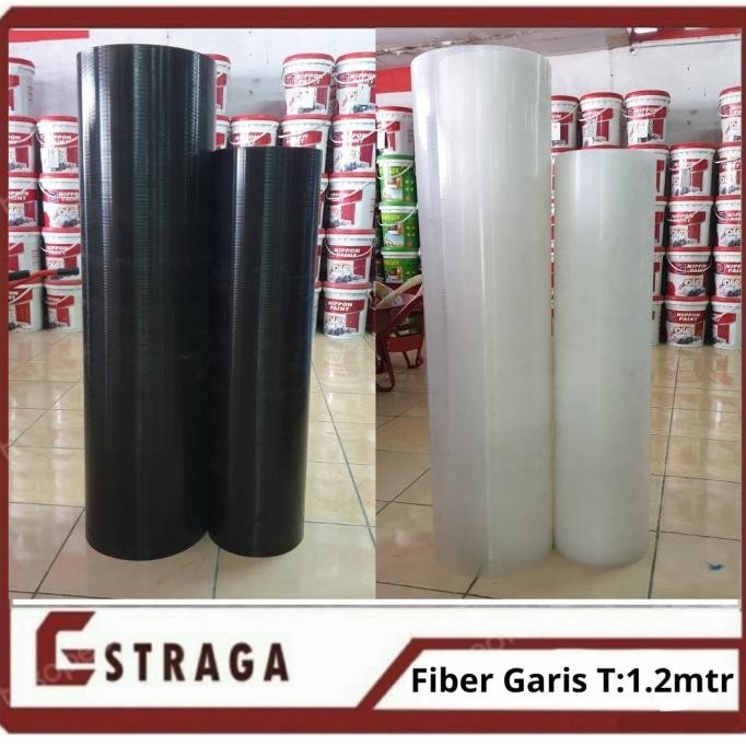 ready Fiber Pagar Tebal : 1.2mm Tinggi 1.2Meter Motif Garis - Fiber Besar