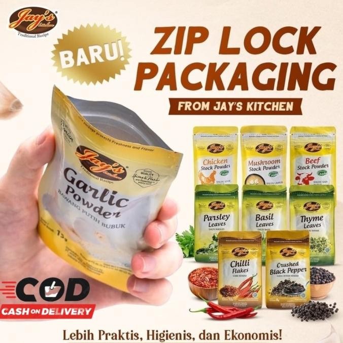 

JAYS SEASONING POWDER JAY'S BUMBU MASAK INSTAN SASET GARLIC POWDER