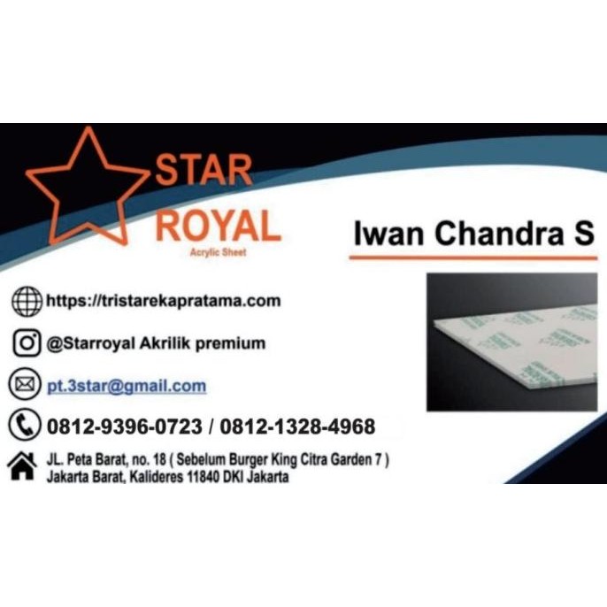 

ready AKRILIK PARTISI / PEMBATAS MEJA ACRYLIC DOFF Kaki Segitiga